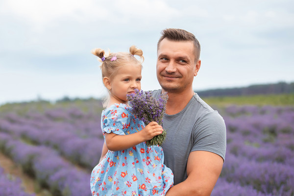 Семейная фотосессия в лаванде